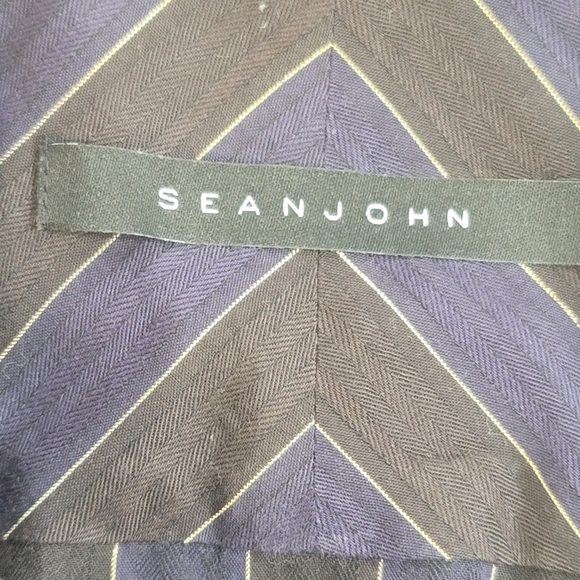 Sean John Mens Shirt Size  16 5   -32/33 Long Sleeve Striped Button Up - Picture 3 of 11